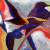abstract painting of swallows flying